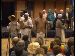 Queen Elizabeth II visits site of first English colony in US, Cheney sound News Clip