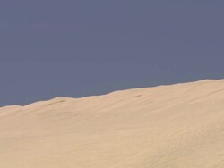 WS PAN View of Beach and sand / Doha, Qatar  Stock Footage