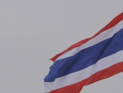 Thai national flag Stock Footage