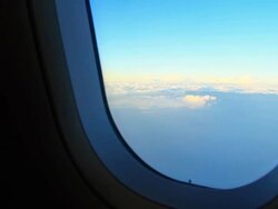 Sunset Sky On Air Stock Footage