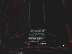 WWF's Earth Hour 2009 Stock Footage