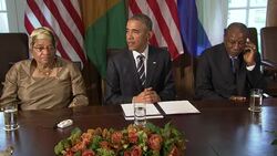 Meeting with West African leaders at the White House, President Barack Obama said the world has made "major progress" on Ebola, but the virus is unpredictable and the international community must remain vigilant until there are no cases left. (April 15) Instructional Video