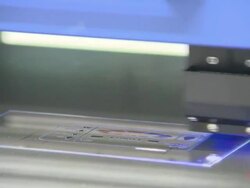 Shot of laser coloring Stock Footage