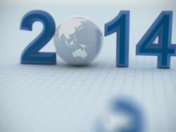 Year 2014. Loop Stock Footage