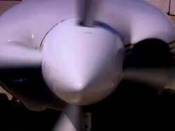 ECU, LA, USA, Arizona, Grand Canyon, Spinning propeller of Lancair Legacy Stock Footage