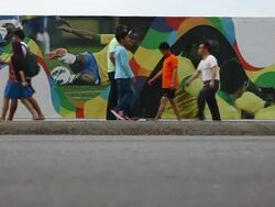Rio Gears Up For World Cup Tourism Stock Footage