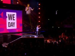 INTERVIEW - HRH Prince Harry on helping others and the Diana award at We Day UK at Wembley Arena on March 7, 2014 in London, England. Stock Footage