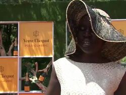 Alek Wek at The Fifth Annual Veuve Clicquot Polo Classic Stock Footage