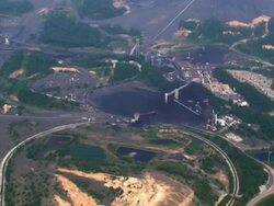Coal Mining Aerial 2 Stock Footage