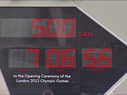 2012 London Olympics Countdown Clock Breaks down News Clip