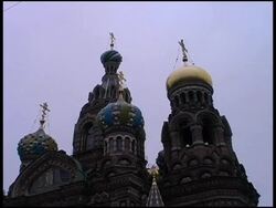 St. Petersburg, Russia: Church of Savior on the Spilled Blood Stock Footage