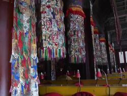 Room of sermon in the temple Stock Footage