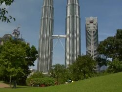 TU Petronas Twin Towers / Kuala Lumpur, Malaysia Stock Footage