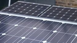 Solar panels on the roof of a London home News Clip