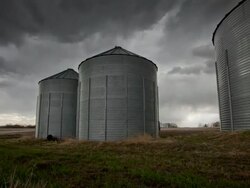 Storm on the prairies Stock Footage