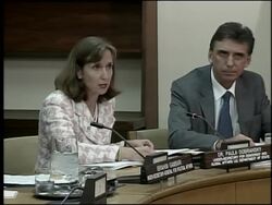 Laura Bush holds roundtable on them 'Democratic Voice of Burma' News Clip