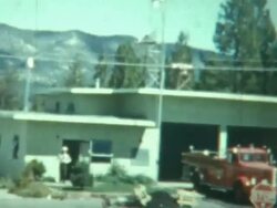 Fire Station California 1949 Stock Footage