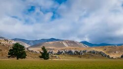 Timelapse New Zealand The Castle hill. Stock Footage