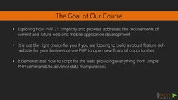 Learning PHP 7 (Video 1) Instructional Video