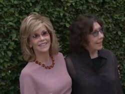 Jane Fonda, Lily Tomlin at The Rape Foundation's Annual Brunch At Greenacres Stock Footage