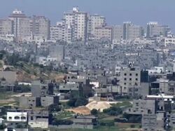 Aerial the Gaza Strip, Gaza, Israel Stock Footage