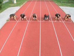 CRANE: Sprinting Stock Footage