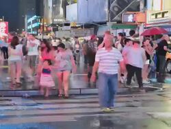 TIME LAPSE, People Traffic, Time Square, New York Stock Footage