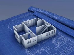 House blueprint Stock Footage