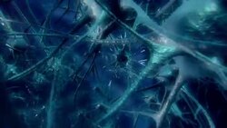 A 3D animation depicts the auditory cortex of  a Parasaurolophus. Stock Footage