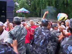Tibetan protesters stopped by police in front of Chinese embassy Instructional Video