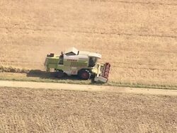 Combine Harvester Stock Footage