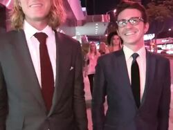 Drake Bell and Michael Corcoran on Josh Peck and O Stock Footage