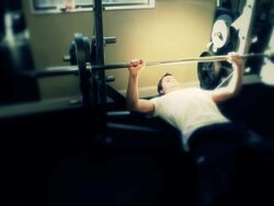 Man Working Out In Health Club Stock Footage