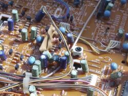Board of electric circuit Stock Footage