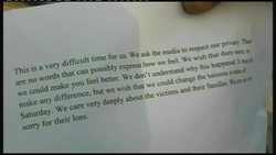 Suspect's family leave house, neighbour, Mass, doctor, vigil at hosp News Clip