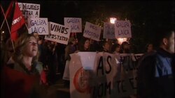 Police disperse protest against visit by Pope News Clip