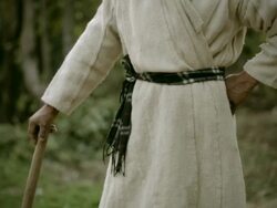 Real people from rural India: Happy mature man with axe. Stock Footage