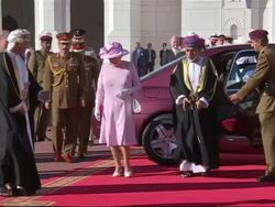 Queen & Prince Philip Arrive at Al Alam Palace News Clip