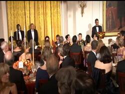 Despite a thunderous downpour earlier in the evening, guests flocked to the White House for an opulent state dinner for South Korean President Lee Myung-bak. News Clip