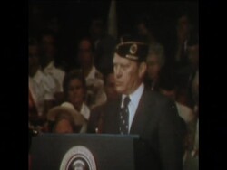 SYND 20 8 75 PRESIDENT FORD AT US LEGION CONFERENCE News Clip
