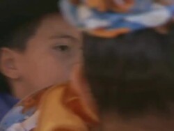 ZO Children in traditional dress dancing at a fiesta / Bogota, Colombia Stock Footage