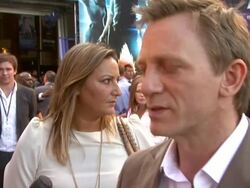 Daniel Craig at the Cowboys & Aliens UK Premiere at London England. (Footage by WireImage Video/Getty Images Entertainment Video) Stock Footage
