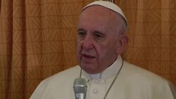 Pope Francis comments en route to Sweden Instructional Video