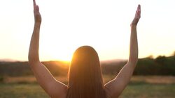 Sun Salute Stock Footage