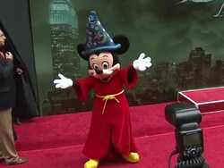 Mickey Mouse at the 'The Sorcerer's Apprentice' New York Premiere - Arrivals  Stock Footage