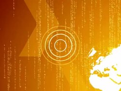 HD Spinning world with matrix stile background loop Stock Footage