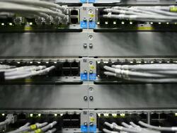 HD HUB Cable Network Close-up (Loopable) Stock Footage