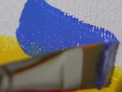 Paintbrush, Close-up Stock Footage