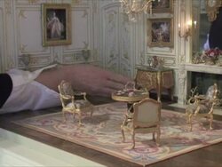 Incredible Miniature Chateau Antoinette Set To Sel Stock Footage