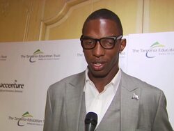 INTERVIEW: NBA player Hasheem Thabeet on going through many struggles to get to where he is and how education was key to his success . (Footage by WireImage Video/GettyImages) Stock Footage